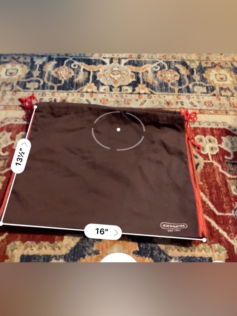 Coach Dust Bags Purses Lot Of 5 Brown 13”.5x16” - Picture 3 of 3